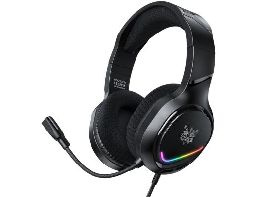 ONIKUMA X31 Wired Headphone with RGB Colorful Lighting Surround Sound Over-Ear Wired Headset Gamer for PC Gaming Xbox - Black